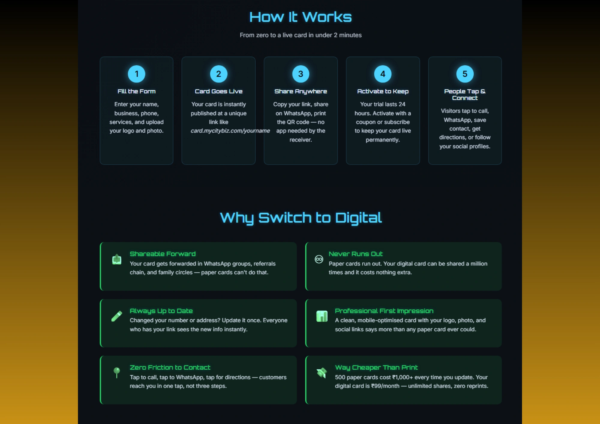 how-digital-business-card-works